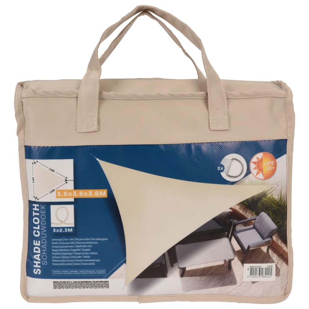 ProGarden ProGarden Shade cloth triangle 3.6x3.6x3.6 m cream-colored