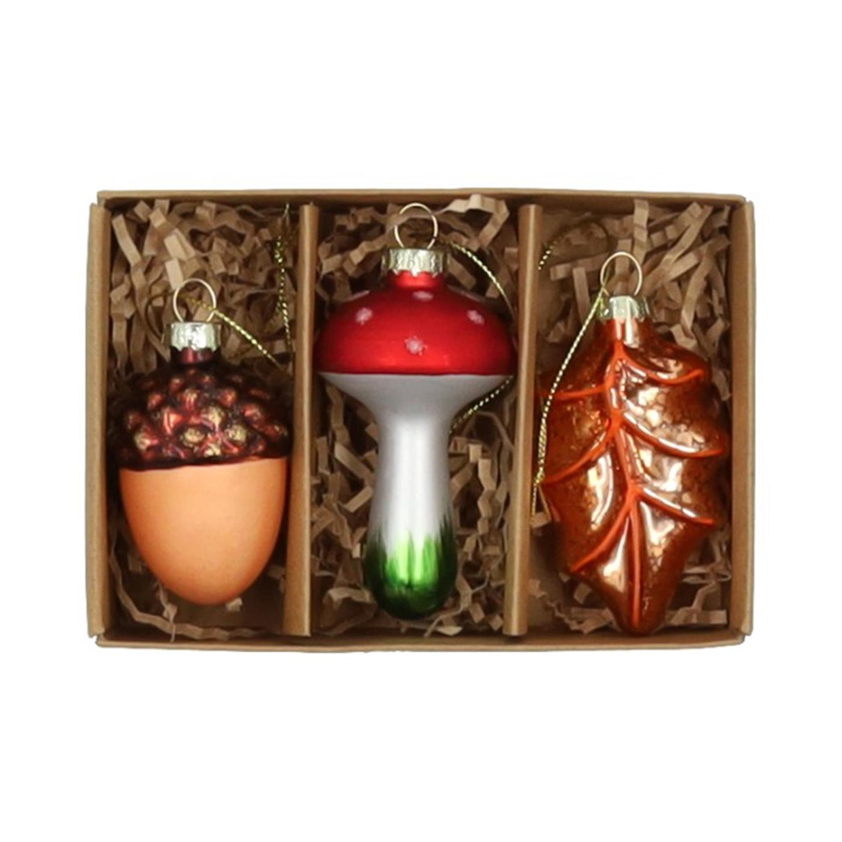 Hbx natural living kersthanger glas forest 3dlg windowbox