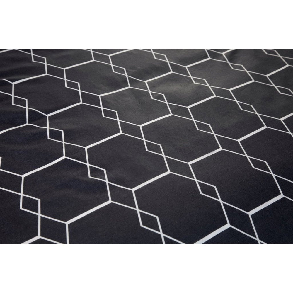 Ten Cate cotton single duvet cover 140x200 220 cm graphic anthracite