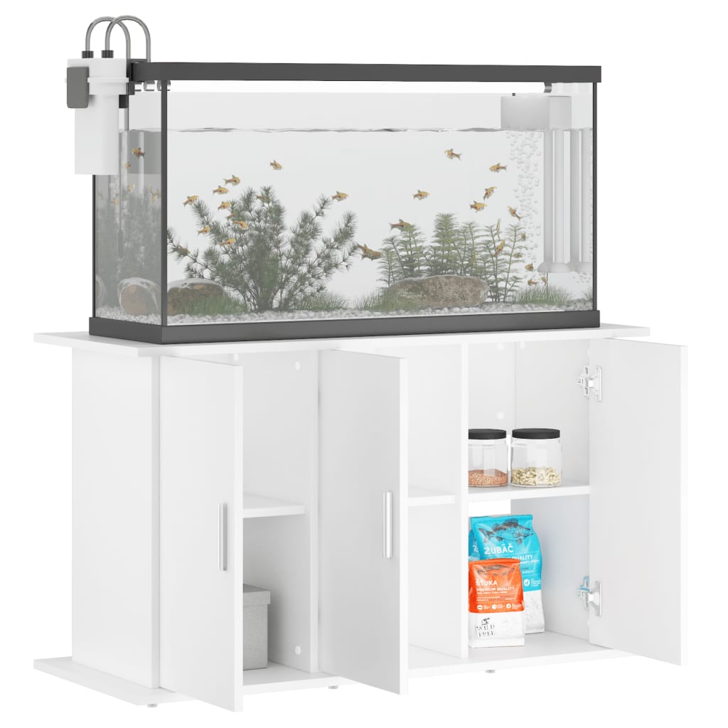 Vidaxl Aquarium Standard 101x41x58 cm Bianco in legno elaborato