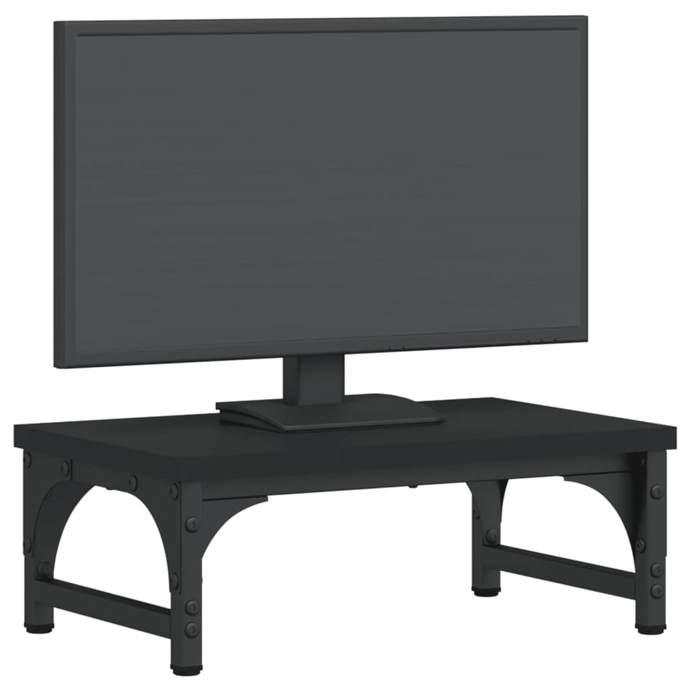 Vidaxx Monitorständer 37x23x14 cm, lackiertes Holz schwarz