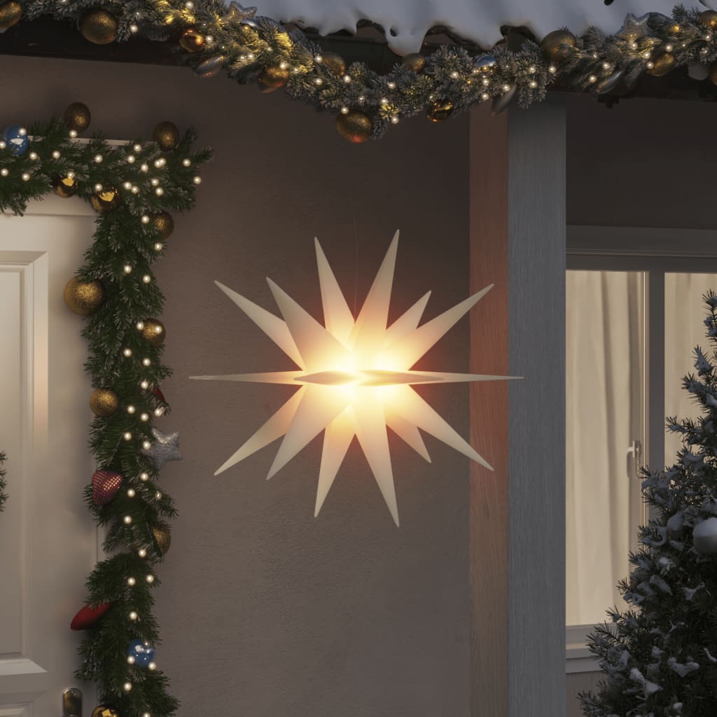 VidaXL Christmas light with LED foldable 100 cm white