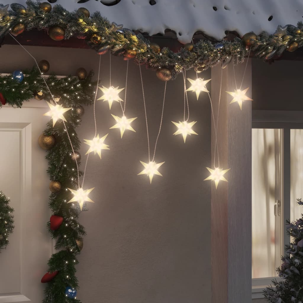 Vidaxl Lámpara de Navidad 10 LED 10 cm blanco