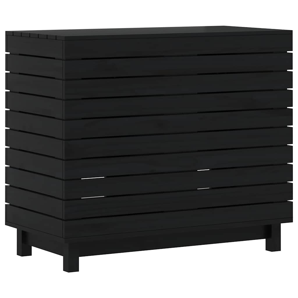 Vidaxx panier à linge 88,5x44x76 cm bois de pin massif