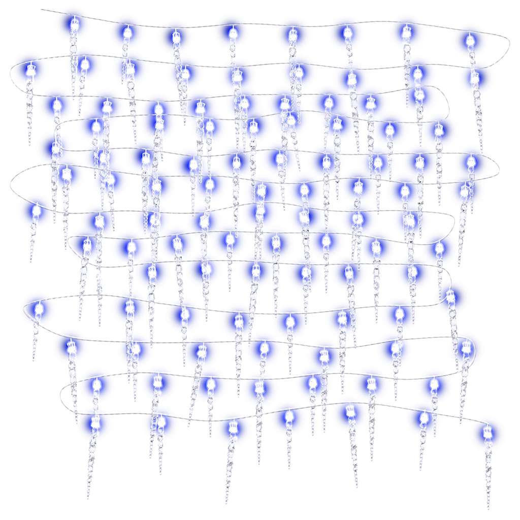 Vidaxl Christmas lights icicles 200 blue LEDs 20 m acrylic PVC