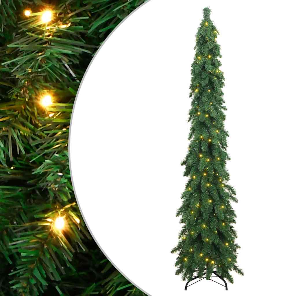 Vidaxl Artificial Christmas Tree with Lights 130 LEDs 210 cm