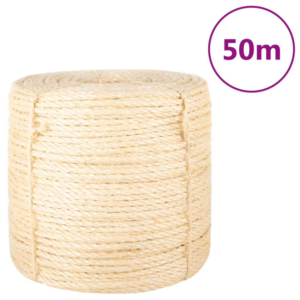 Vidaxxl-Seil 6 mm 50 m 100 % Sisal