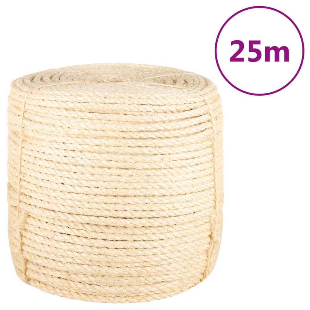 Vidaxxl-Seil 8 mm 25 m 100 % Sisal
