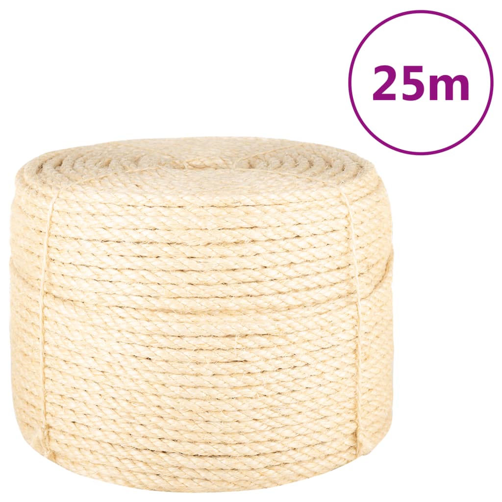 Vidaxxl-Seil 10 mm 25 m 100 % Sisal