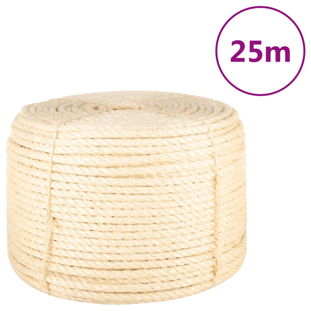VIDAXL -Seil 12 mm 25 m 100% Sisal