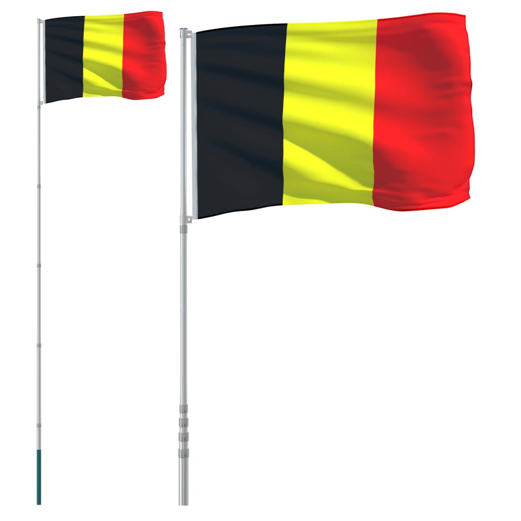 Vidaxl Fändel mat Flagpole 5.55 m Aluminium