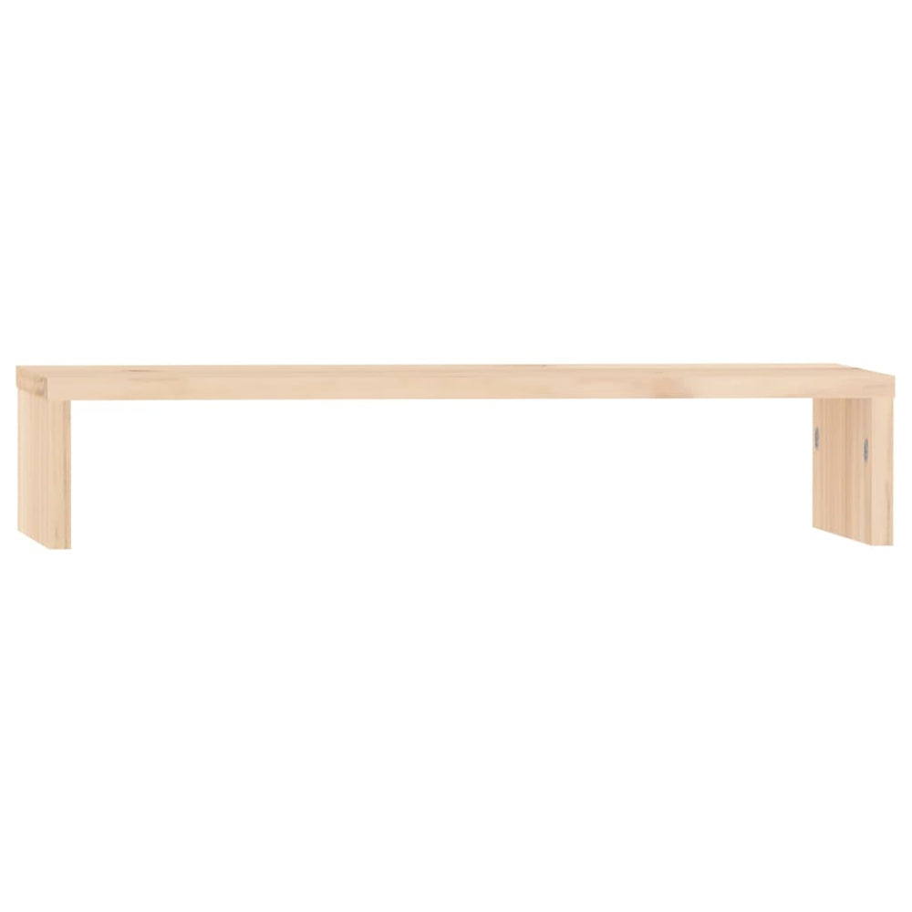 Vidaxxl Monitorständer 50x27x10 cm aus massivem Kiefernholz