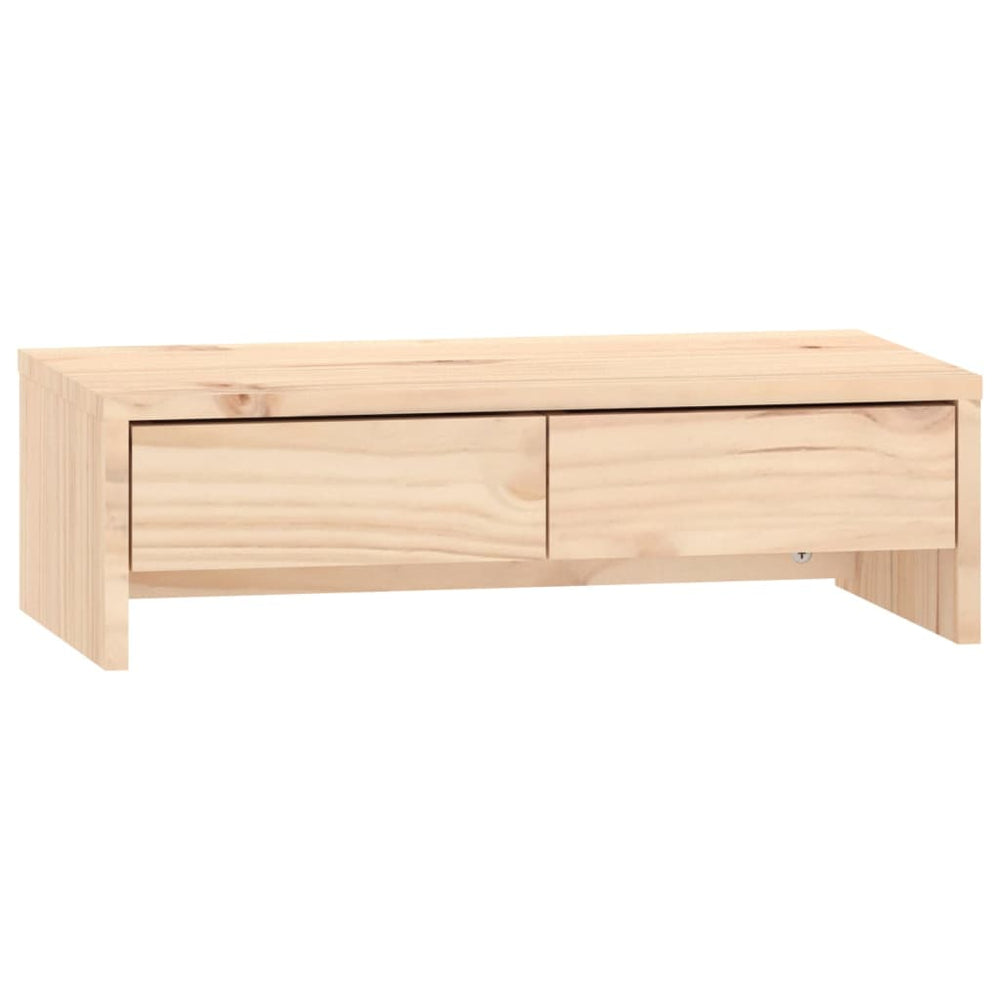 Vidaxxl Monitorständer 50x27x15 cm massives Kiefernholz
