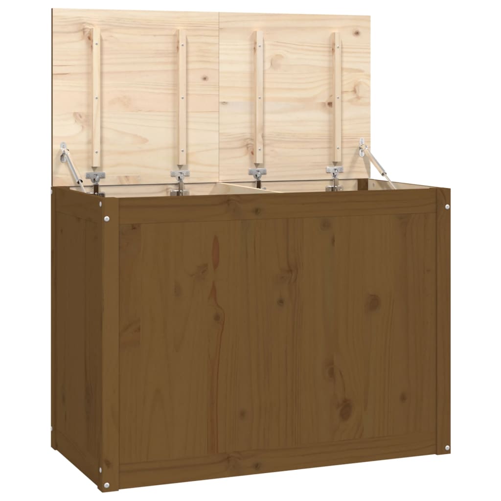 Vidaxx vaskeri kurv 88,5x44x66 cm solid furu tre honning brun