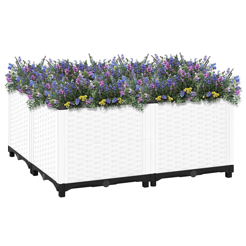 Vidaxl Planter erhéicht 80x80x38 cm Polypropylen