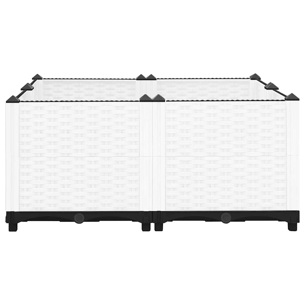 Vidaxl Planter erhéicht 80x80x38 cm Polypropylen