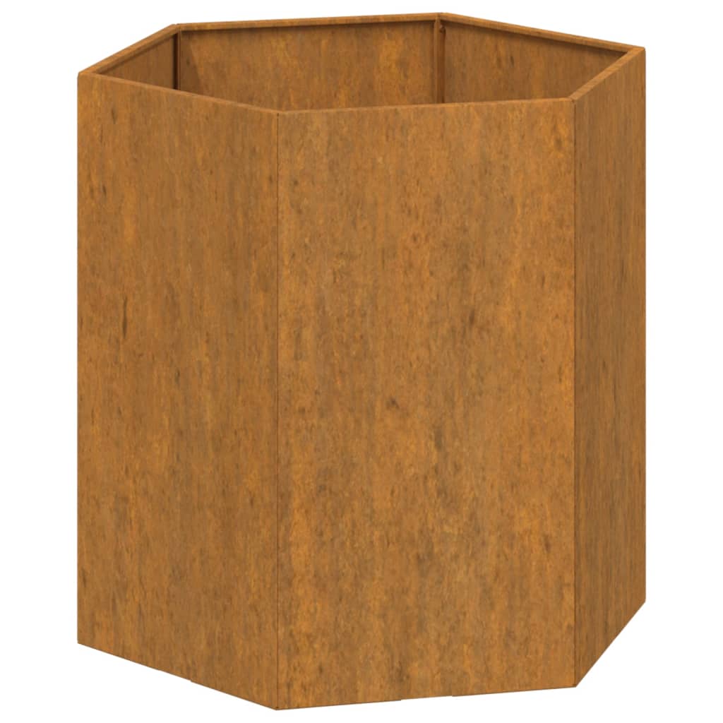 Vidaxl planter rusty 40x40x45 cm corten steel