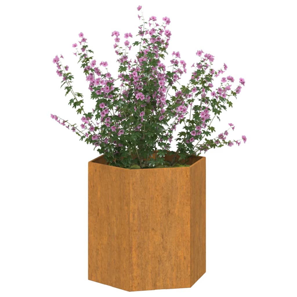 Vidaxl planter rusty 40x40x45 cm corten steel
