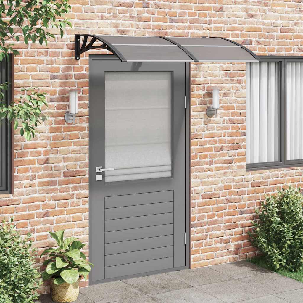 Vidaxx Türvordach 150x75 cm Polycarbonat schwarz
