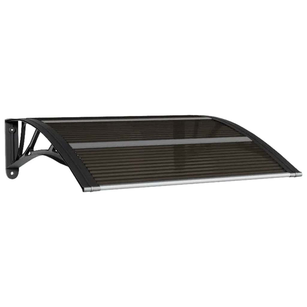 Vidaxl deurluifel zwart 80x75 cm polycarbonaat