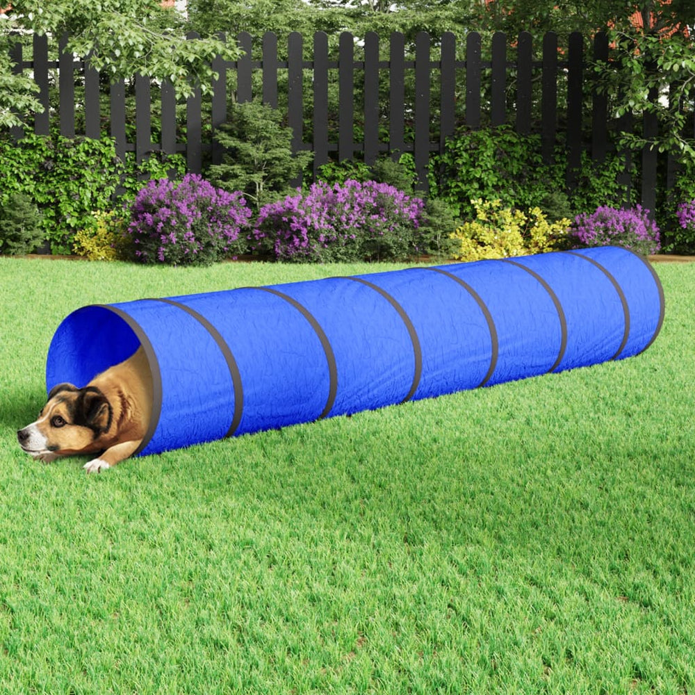 Vidaxxl tunnel pour chien ø 50x300 cm polyester bleu