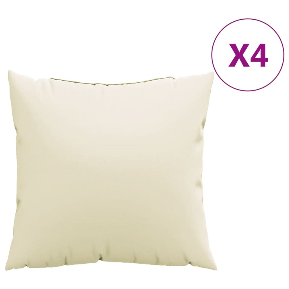 Vidaxl sofa cushions 4 pcs 50x50 cm fabric cream-colored