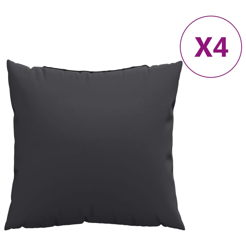 Polštáře pohovky Vidaxx 4 ks 50x50 cm textilie černá