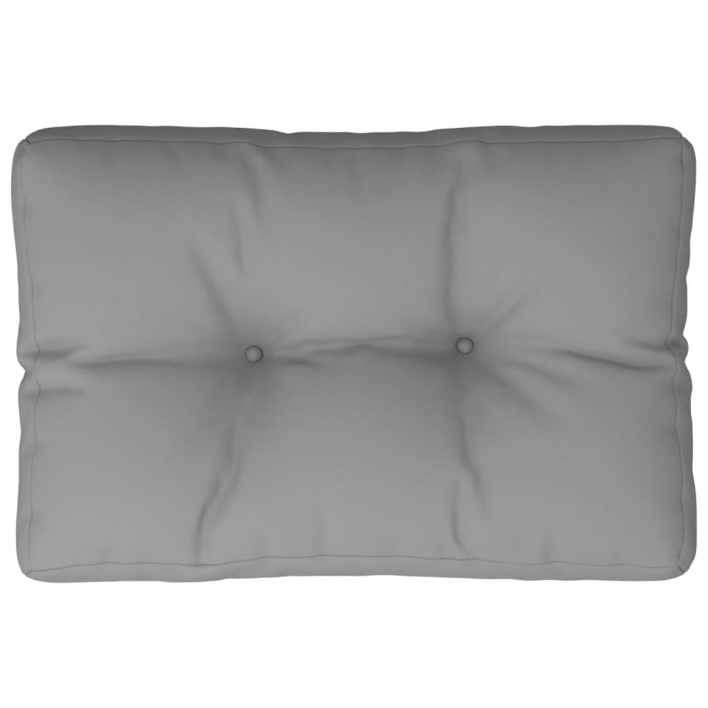 Almofada para paletes VidaXL 50x40x12 cm tecido cinza