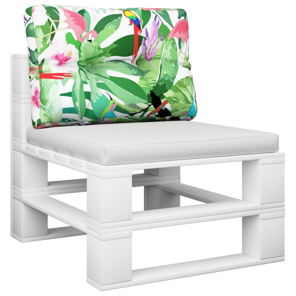 Vidaxl Pallet Cuscino 50x40x12 cm tessuto multilorato