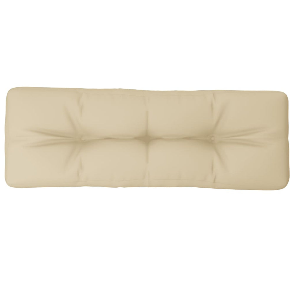 Vidaxl pallet cushion 120x40x12 cm fabric beige