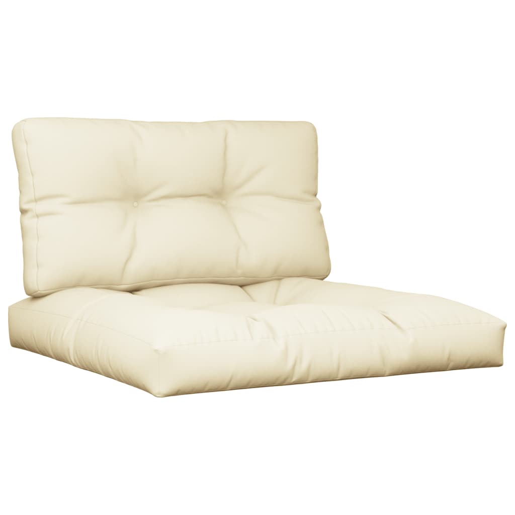 Vidaxl pallet cushions 2 pcs fabric cream color