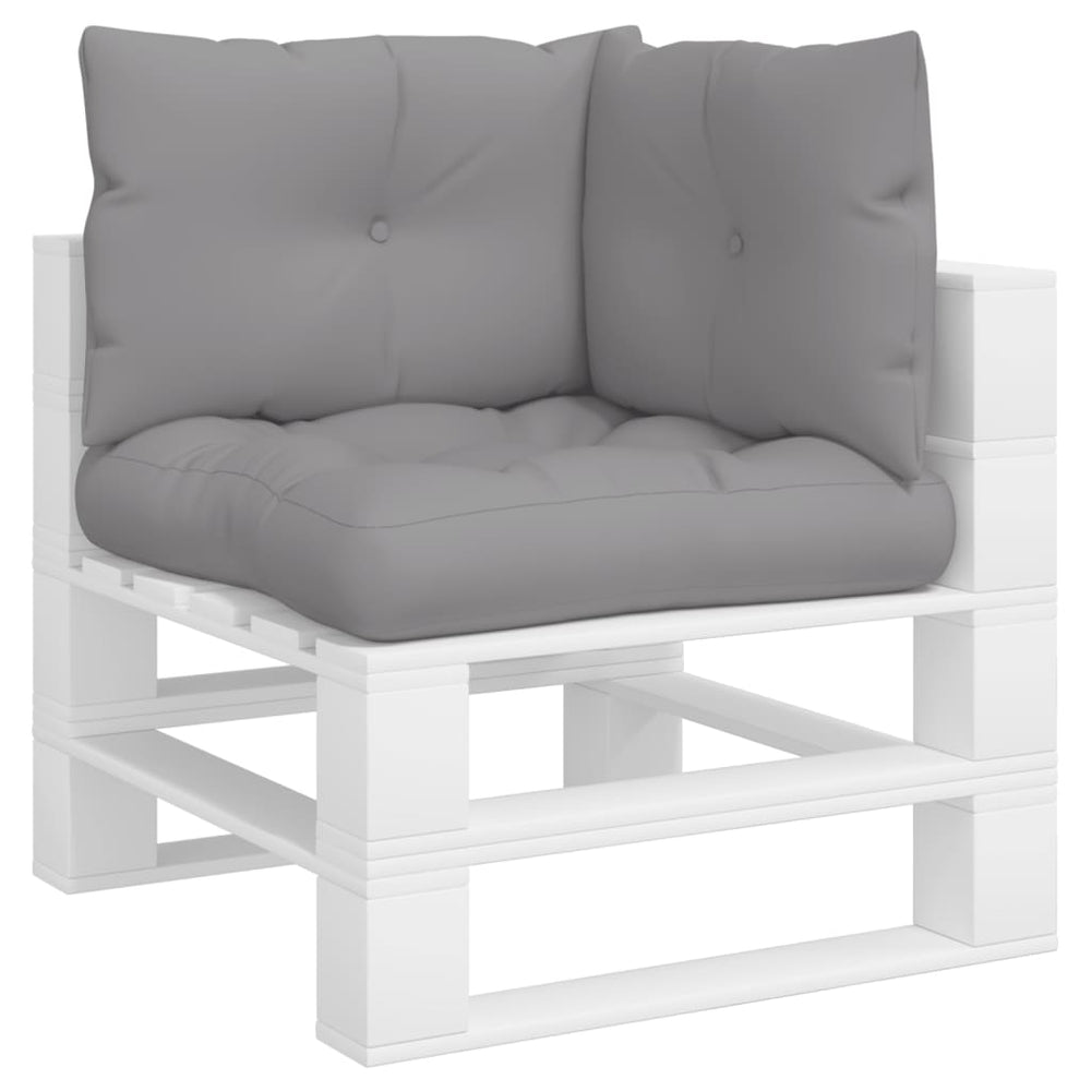 Paletne blazine vidaxl 3 pcs tkanina siva