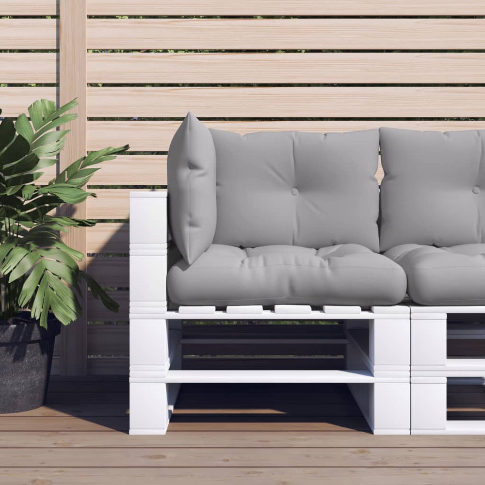 Paletne blazine vidaxl 3 pcs tkanina siva