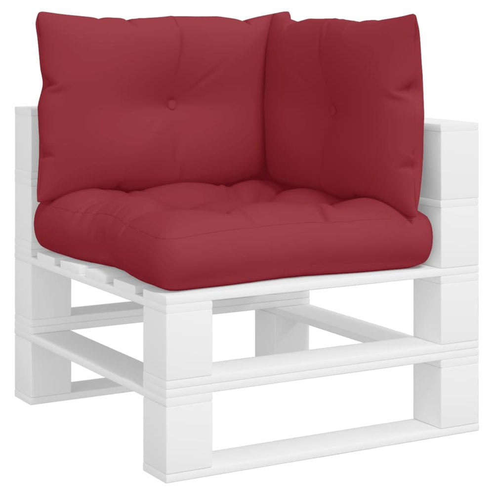 Vidaxl Palletdynor 3 PCS tygvinröd