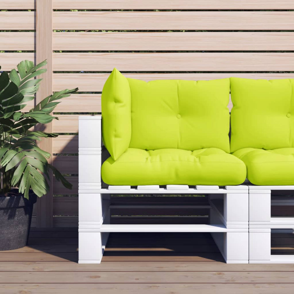 VidaXL pallet cushions 3 pcs fabric bright green