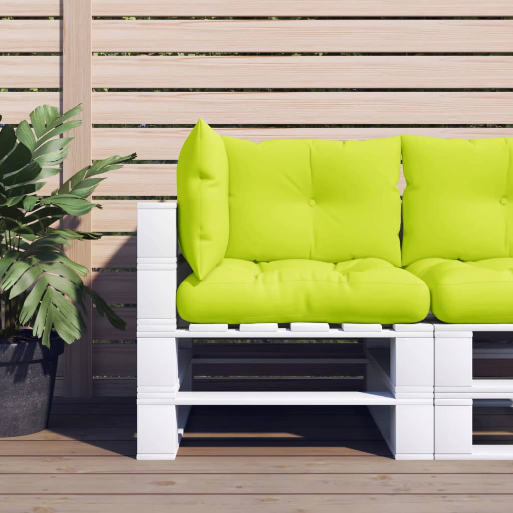 VidaXL pallet cushions 3 pcs fabric bright green