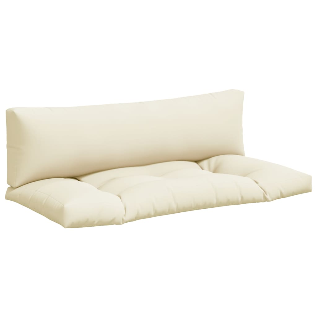Vidaxl pallet cushions 2 pcs fabric cream color
