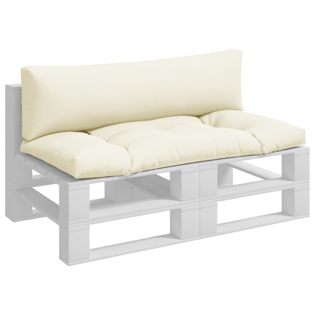 Vidaxl pallet cushions 2 pcs fabric cream color
