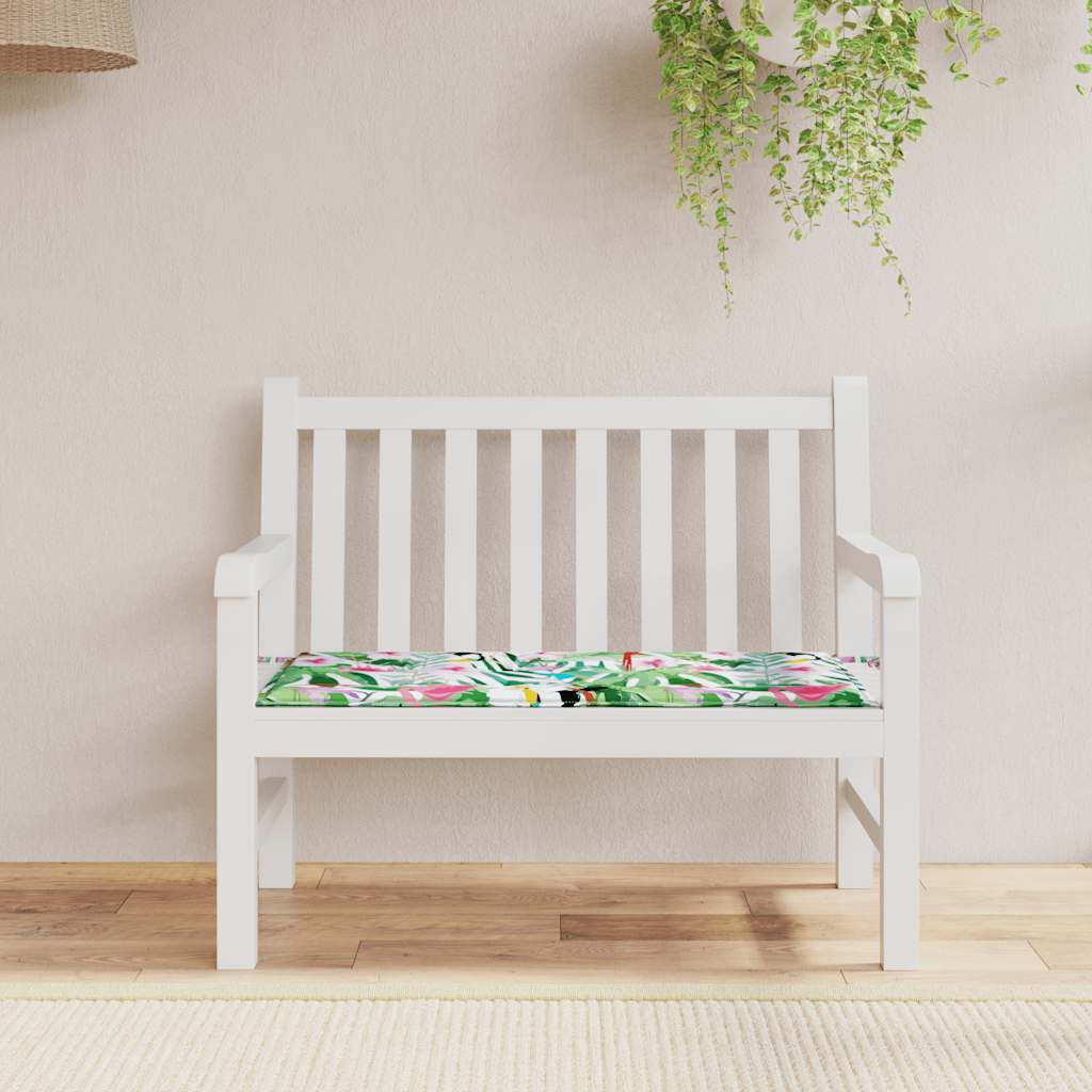 Vidaxl garden bench cushion 120x50x4 cm oxford fabric multicolor