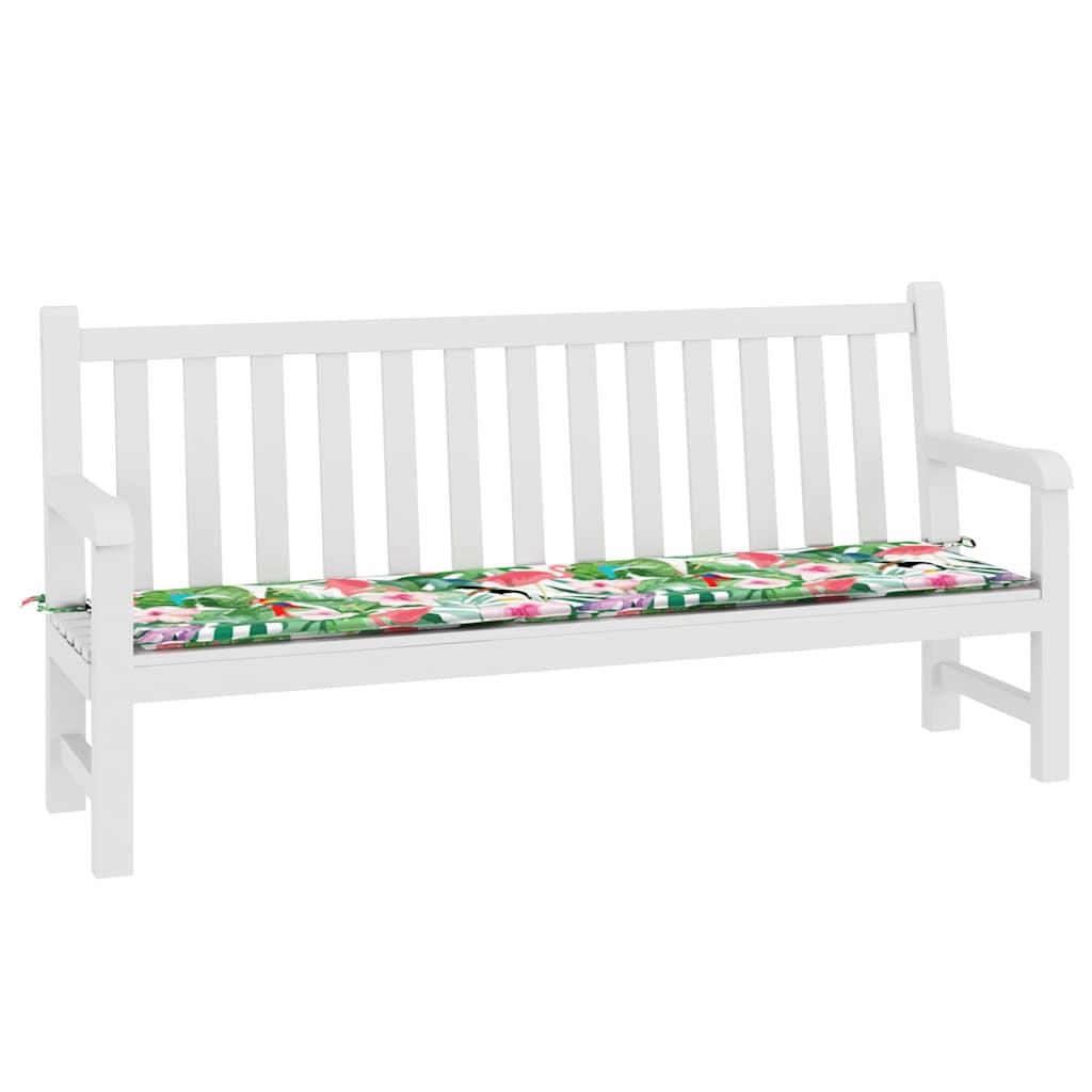 Vidaxl garden bench cushion 200x50x4 cm fabric multicolor