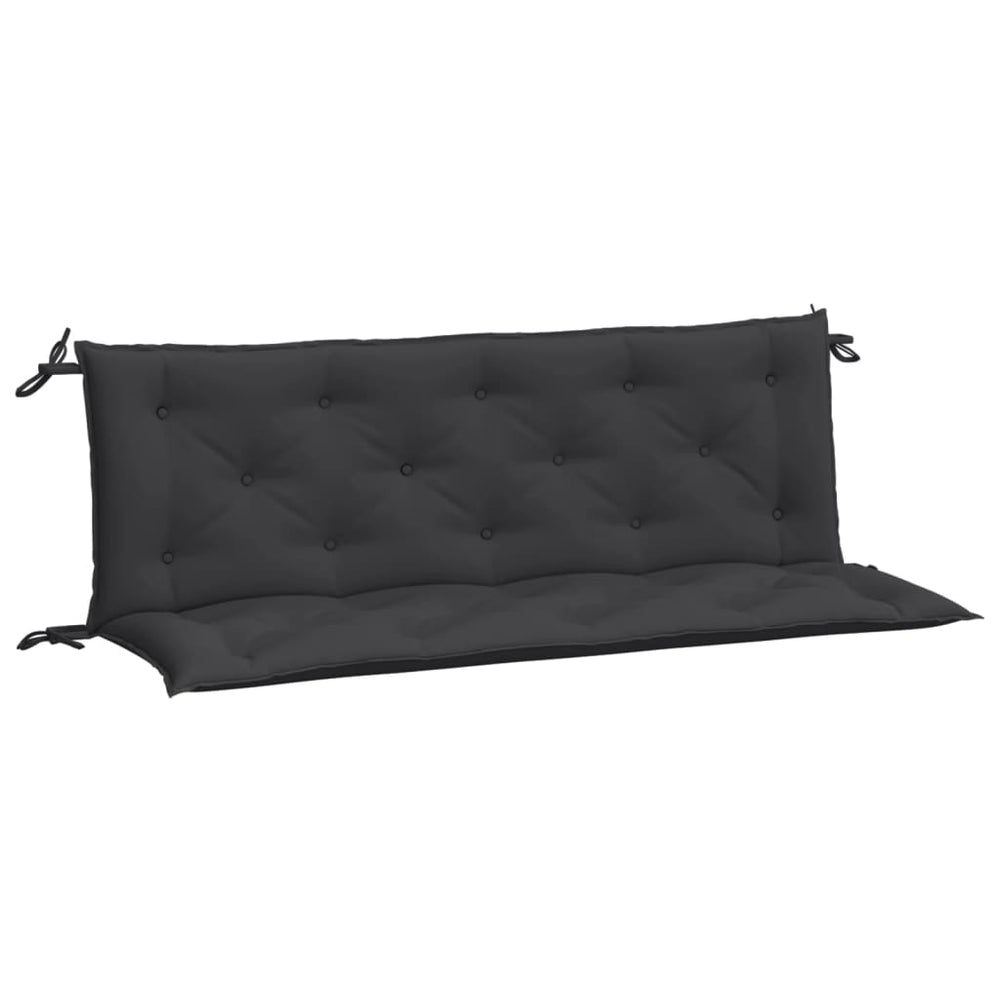 Vidaxl garden bench cushions 2 pcs 150x50x7 cm oxford fabric black