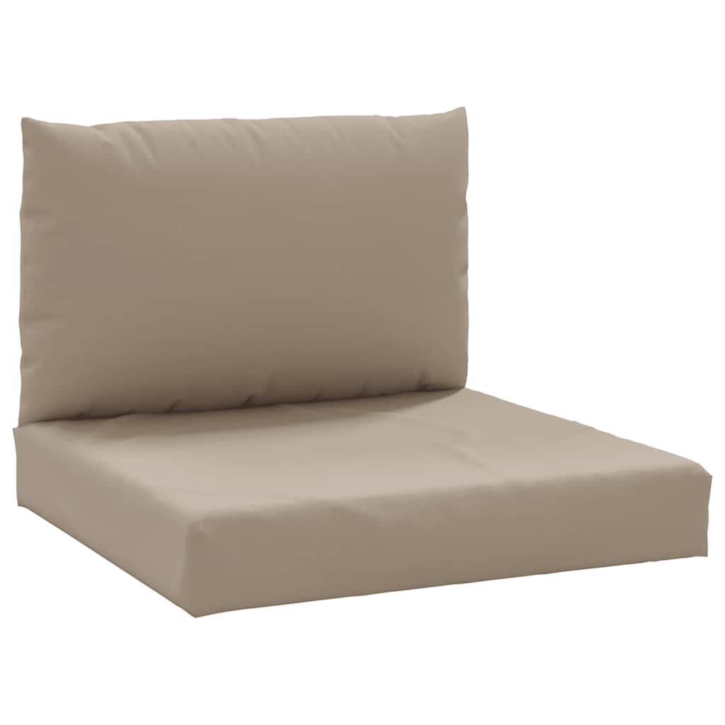VidaXL coussins de palette 2 pcs tissu oxford taupe