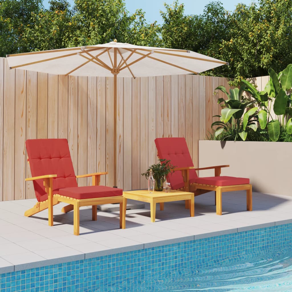 Vidaxx Patio Stol Puder 2 PCS Oxford Fabric Red