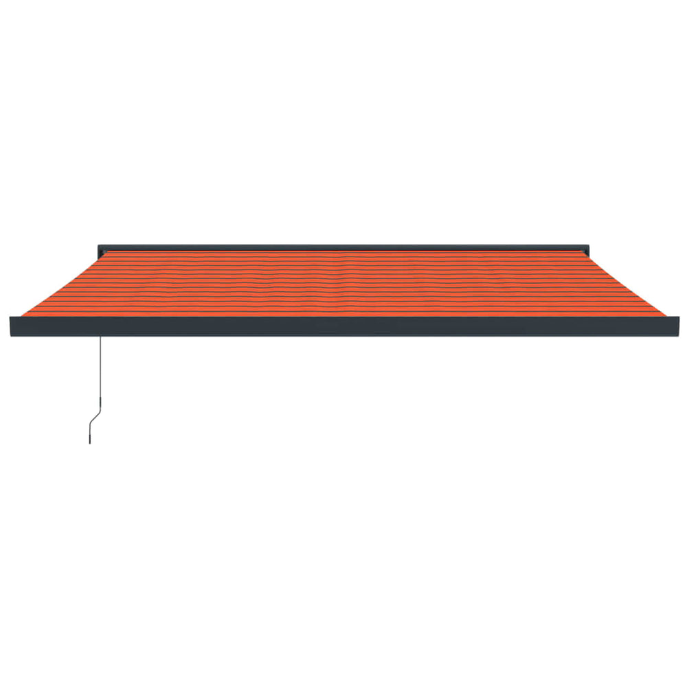 Vidaxl verlängert 4x3 m Stoff an Aluminium orange a brong