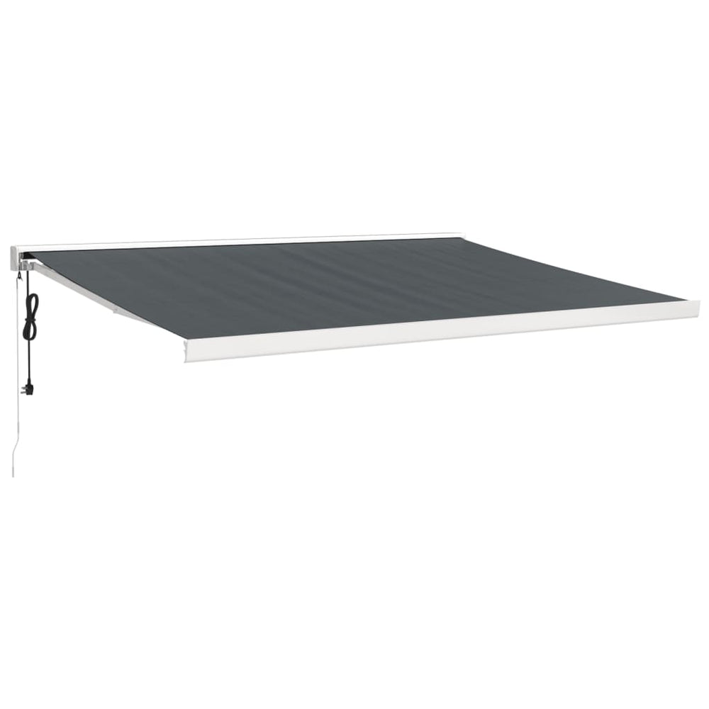 VidaXL Ausziehbare Markise 4x3 m Stoff und Aluminium Anthrazit