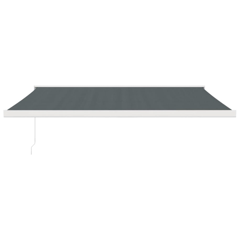 VidaXL Ausziehbare Markise 4x3 m Stoff und Aluminium Anthrazit