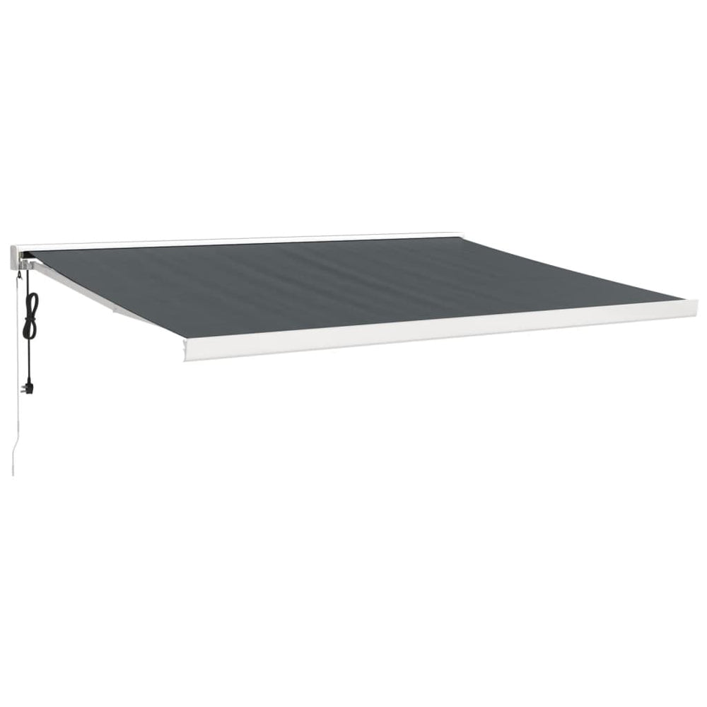 Vidaxl Extendable tende 4,5x3 m tkanina in aluminijast antracit