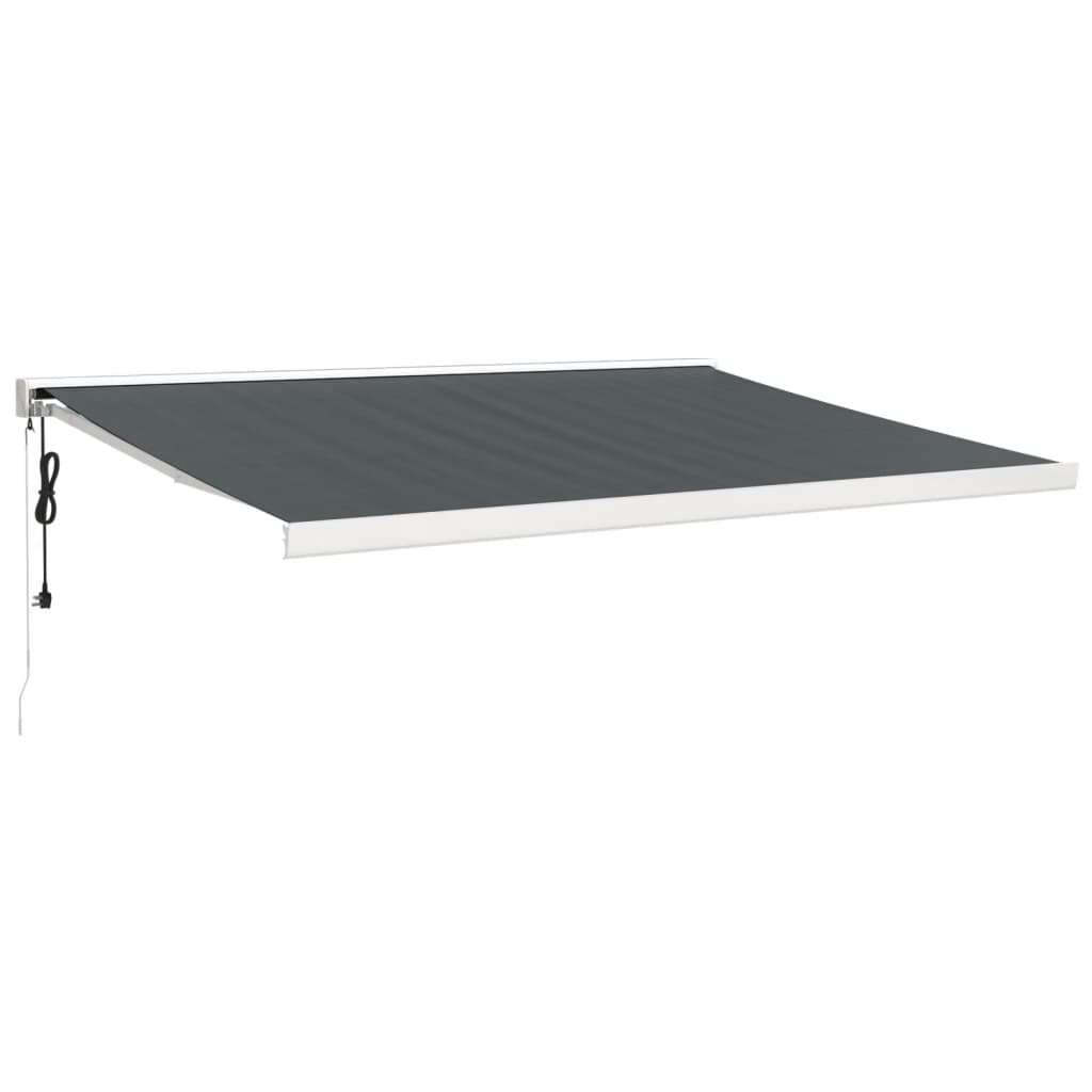 Vidaxl Extendable tende 4,5x3 m tkanina in aluminijast antracit