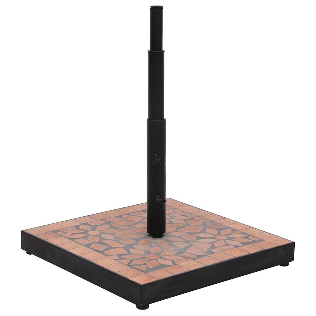 Vidaxl square parasol base 12 kg terracotta colored