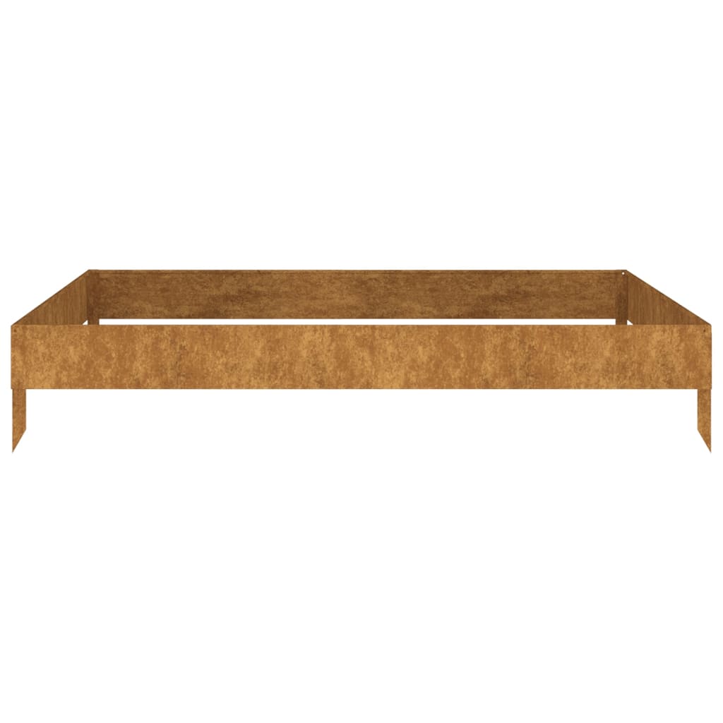 Vidaxl Raised Planter 100x100x18.5 cm Corten Steel
